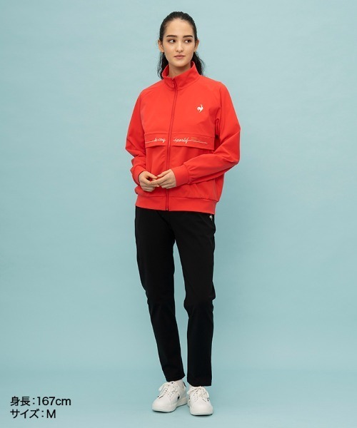 le coq sportif（ルコックスポルティフ）の「ヘランカジャージ エアスタイリッシュパンツ（ルフフォルム）（その他パンツ・レディース・ブラック/ネイビー・S/M/L/XL）」の4枚目の写真