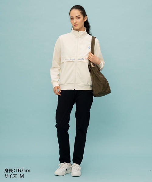 le coq sportif（ルコックスポルティフ）の「ヘランカジャージ エアスタイリッシュパンツ（ルフフォルム）（その他パンツ・レディース・ブラック/ネイビー・S/M/L/XL）」の8枚目の写真