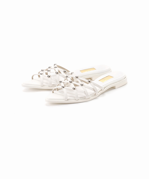 GRISE(グリーズ)の「GRISE EDGEメッシュスタッズミュールサンダル(サンダル・レディース・ブラック系その他/ホワイト/ベージュ・SMALL/MEDIUM/LARGE/X-LARGE)」の11枚目の写真