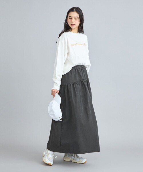 PENNEYS(ぺニーズ)の「PENNEYS(ぺニーズ)別注ナイロンバルーンスカート(スカート・レディース・オフホワイト/ダークグレー・M/L)」の14枚目の写真
