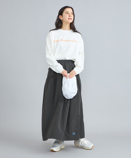 PENNEYS(ぺニーズ)の「PENNEYS(ぺニーズ)別注ナイロンバルーンスカート(スカート・レディース・オフホワイト/ダークグレー・M/L)」の17枚目の写真