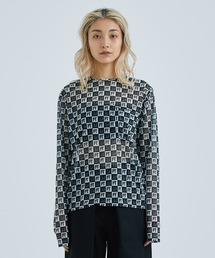 トップス FUMIE TANAKA ribbon up long tee FUMIETANAKA ribbon up long T