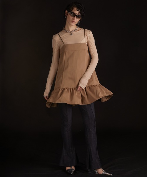 【完売品】PRANK PROJECT メランジフロントジップチュニック メランジフロントジップチュニック / Melange Front Zip Tunic
