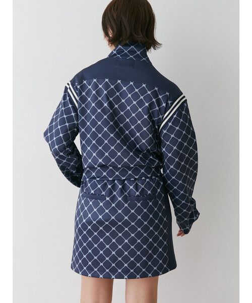 jouetie（ジュエティ）の「モノグラムトラックジャケット【セットアップ対応】（ジャージ・レディース・グリーン/オフホワイト/ネイビー・MEDIUM）」の12枚目の写真