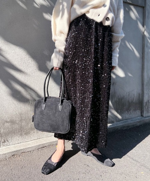 Dhyana.（ディアナドット）の「スクエアボストンバッグ（ボストンバッグ・レディース・ブラウン/ブラック・FREE）」の9枚目の写真