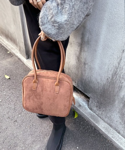 Dhyana.（ディアナドット）の「スクエアボストンバッグ（ボストンバッグ・レディース・ブラウン/ブラック・FREE）」の11枚目の写真