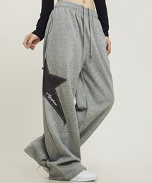 B'day（ビーデイ）の「【 B'day / ビーデー 】ルーズストレートワイド星柄アップリケスウェットパンツ（スウェットパンツ）」