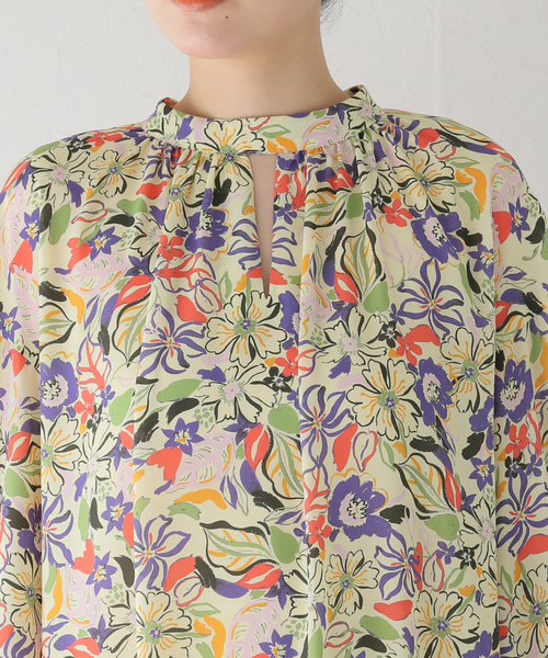 journal standard L'essage（ジャーナルスタンダードレサージュ）の「【Deveaux】フラワープリントワンピース（ワンピース・レディース・ブラック系その他/アイボリー・FREE）」の14枚目の写真