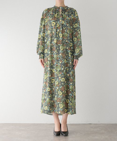 journal standard L'essage（ジャーナルスタンダードレサージュ）の「【Deveaux】フラワープリントワンピース（ワンピース・レディース・ブラック系その他/アイボリー・FREE）」の20枚目の写真