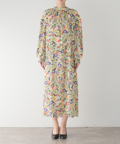 journal standard L'essage（ジャーナルスタンダードレサージュ）の「【Deveaux】フラワープリントワンピース（ワンピース・レディース・ブラック系その他/アイボリー・FREE）」の22枚目の写真