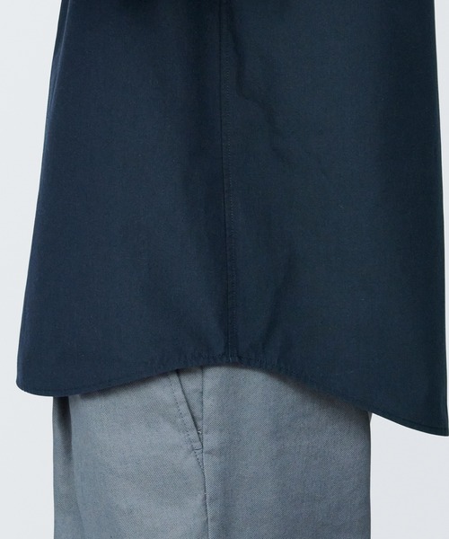 無印良品（ムジルシリョウヒン）の「紳士　涼感ヘンリーネック半袖布帛Ｔシャツ（シャツ/ブラウス・メンズ・ダークグレー/グレー系その他2/スモーキーグリーン系/ライトグリーン系1/ネイビー/ブラック/ホワイト・XS/XL/L/M/S）」の10枚目の写真