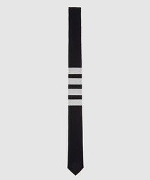 CLASSIC TIE W/ 4BAR IN PLAIN WEAVE SUITING