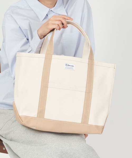 ORCIVAL（オーシバル）の「TOTE BAG MEDIUM トート バック ミディアム（トートバッグ・レディース・その他1/その他2/その他3/その他5/その他11/その他8/その他10/その他13/その他19/その他6/その他14/その他15/その他16/その他17/その他18/その他4/その他7/その他9/その他12/その他20/その他21/オレンジ系/ホワイト系その他/ターコイズブルー/グレー系その他/ベージュ系その他/ホワイト系その他2・FREE/ONE SIZE）」の18枚目の写真