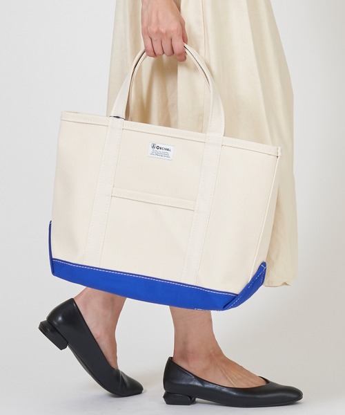 ORCIVAL（オーシバル）の「TOTE BAG MEDIUM トート バック ミディアム（トートバッグ・レディース・その他1/その他2/その他3/その他5/その他11/その他8/その他10/その他13/その他19/その他6/その他14/その他15/その他16/その他17/その他18/その他4/その他7/その他9/その他12/その他20/その他21/オレンジ系/ホワイト系その他/ターコイズブルー/グレー系その他/ベージュ系その他/ホワイト系その他2・FREE/ONE SIZE）」の4枚目の写真