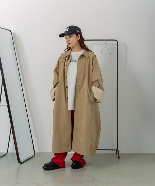 KBF(ケイビーエフ)の「エンブロイダリーロンTEE(Tシャツ/カットソー・レディース・ライトグレー/グリーン・ONE)」の5枚目の写真