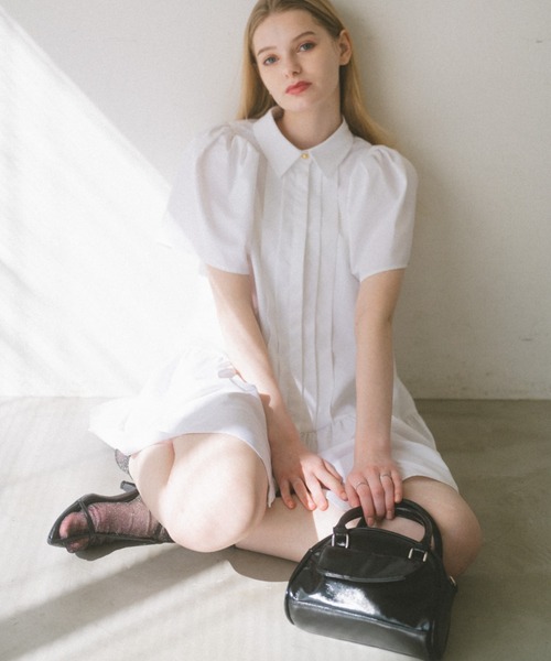 ECREL（エクレール）の「フェイクレザーミニボストンバッグ（ボストンバッグ・レディース・ブラック/シルバー/ベージュ・FREE）」の19枚目の写真