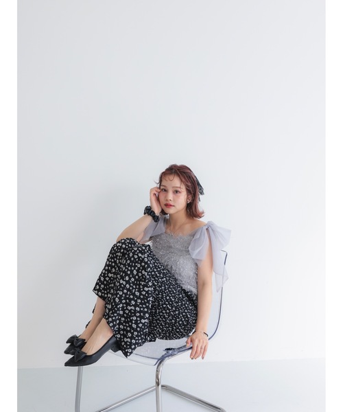 JUMELLE（ジュメロ）の「tulle feather bustier（その他トップス・レディース・グレー/アイボリー・FREE）」の15枚目の写真