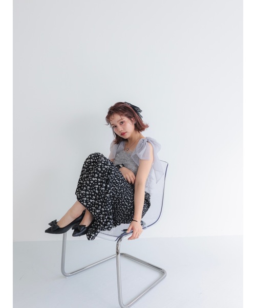 JUMELLE（ジュメロ）の「tulle feather bustier（その他トップス・レディース・グレー/アイボリー・FREE）」の14枚目の写真