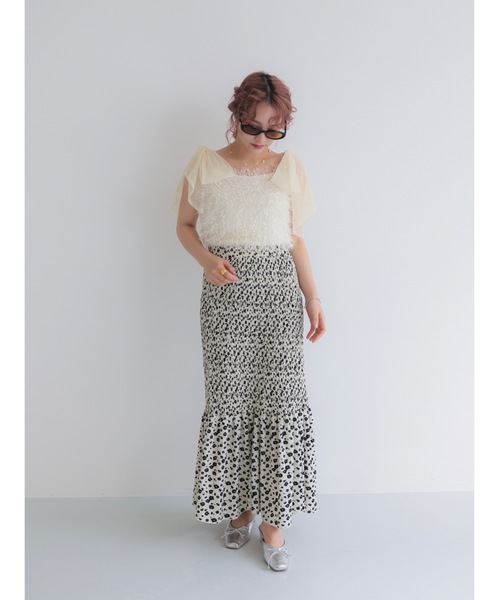 JUMELLE（ジュメロ）の「tulle feather bustier（その他トップス・レディース・グレー/アイボリー・FREE）」の20枚目の写真