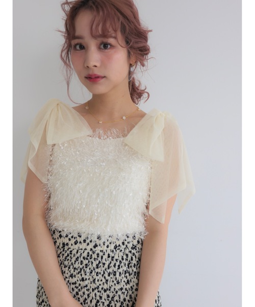 JUMELLE（ジュメロ）の「tulle feather bustier（その他トップス・レディース・グレー/アイボリー・FREE）」の18枚目の写真