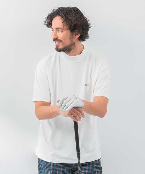 URBAN RESEARCH Sonny Label(アーバンリサーチサニーレーベル)の「『吸水速乾』OOPS ハイストレッチモックネックTシャツ(Tシャツ/カットソー・メンズ・オフホワイト/ブラック/ネイビー・MEDIUM/LARGE/X-LARGE)」の2枚目の写真