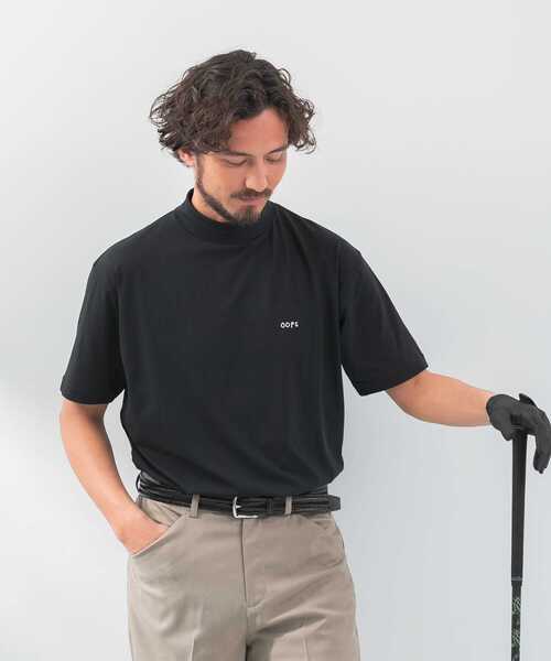 URBAN RESEARCH Sonny Label(アーバンリサーチサニーレーベル)の「『吸水速乾』OOPS ハイストレッチモックネックTシャツ(Tシャツ/カットソー・メンズ・オフホワイト/ブラック/ネイビー・MEDIUM/LARGE/X-LARGE)」の3枚目の写真