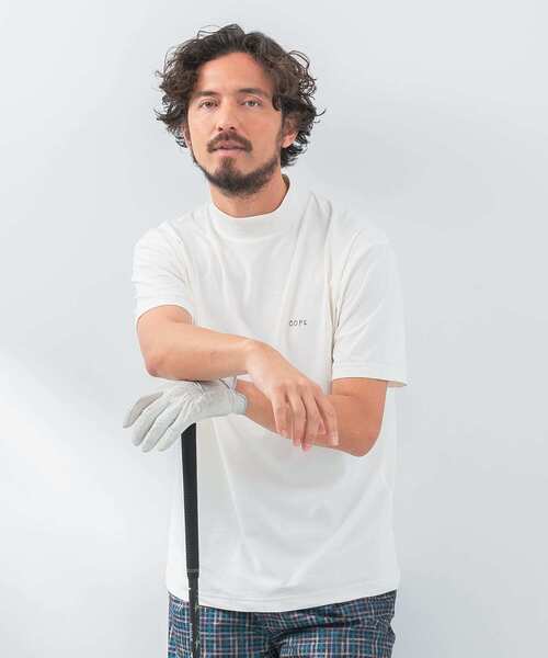 URBAN RESEARCH Sonny Label(アーバンリサーチサニーレーベル)の「『吸水速乾』OOPS ハイストレッチモックネックTシャツ(Tシャツ/カットソー・メンズ・オフホワイト/ブラック/ネイビー・MEDIUM/LARGE/X-LARGE)」の4枚目の写真