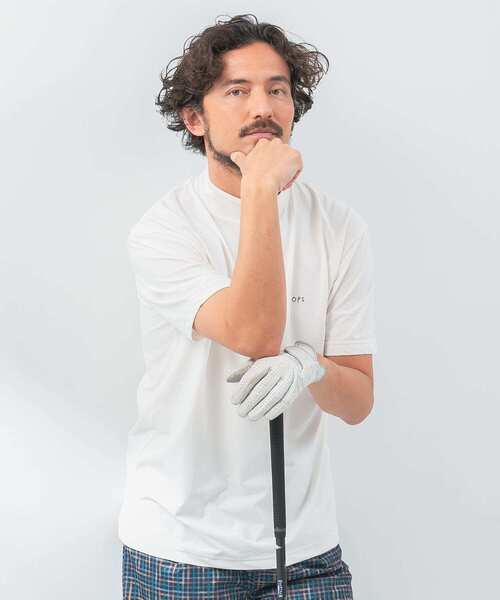 URBAN RESEARCH Sonny Label(アーバンリサーチサニーレーベル)の「『吸水速乾』OOPS ハイストレッチモックネックTシャツ(Tシャツ/カットソー・メンズ・オフホワイト/ブラック/ネイビー・MEDIUM/LARGE/X-LARGE)」の5枚目の写真