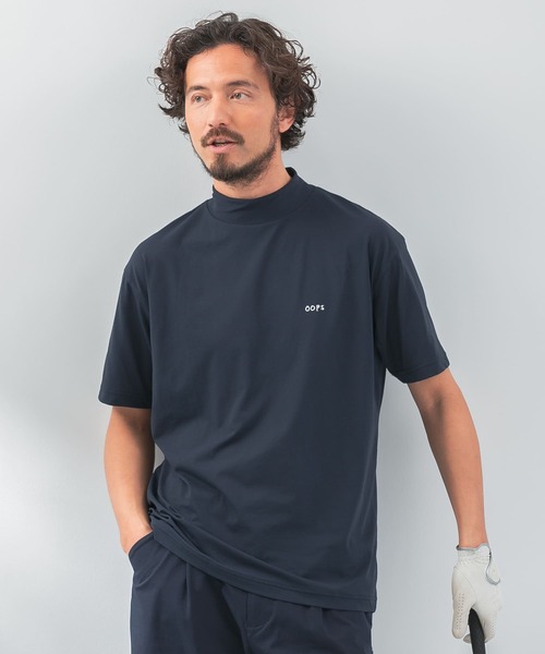URBAN RESEARCH Sonny Label(アーバンリサーチサニーレーベル)の「『吸水速乾』OOPS ハイストレッチモックネックTシャツ(Tシャツ/カットソー・メンズ・オフホワイト/ブラック/ネイビー・MEDIUM/LARGE/X-LARGE)」の17枚目の写真
