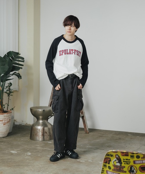 ROOPTOKYO(ループトウキョウ)の「ルーズシルエット ワイドデニムカーゴパンツ(デニムパンツ・メンズ・ブラック/ブルー・M/L/XL)」の18枚目の写真