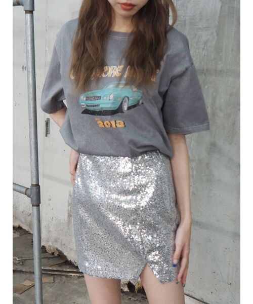 CARグラフィックオーバーサイズTシャツ（Tシャツ/カットソー）｜EVRIS（エヴリス）