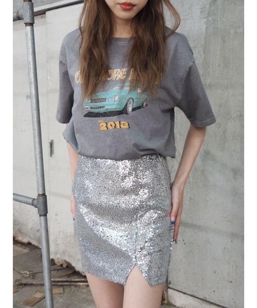 CARグラフィックオーバーサイズTシャツ（Tシャツ/カットソー）｜EVRIS（エヴリス）