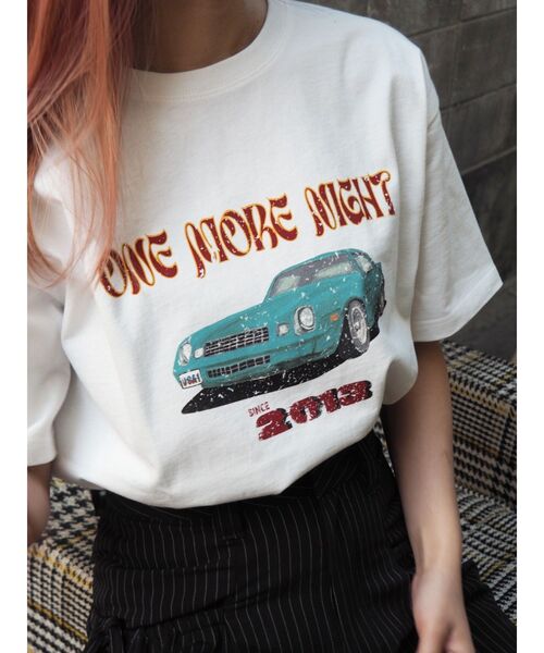 CARグラフィックオーバーサイズTシャツ（Tシャツ/カットソー）｜EVRIS（エヴリス）