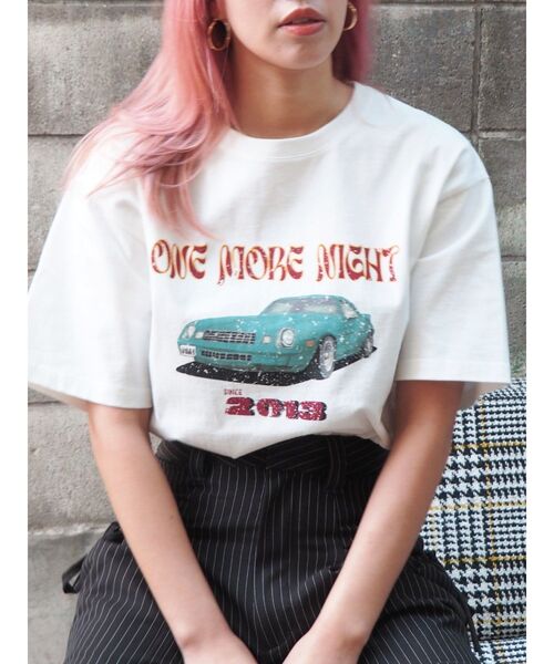 CARグラフィックオーバーサイズTシャツ（Tシャツ/カットソー）｜EVRIS（エヴリス）