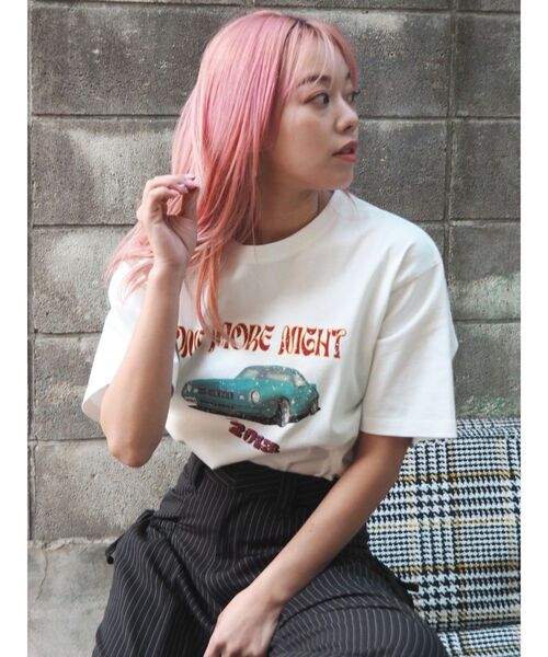 CARグラフィックオーバーサイズTシャツ（Tシャツ/カットソー）｜EVRIS（エヴリス）