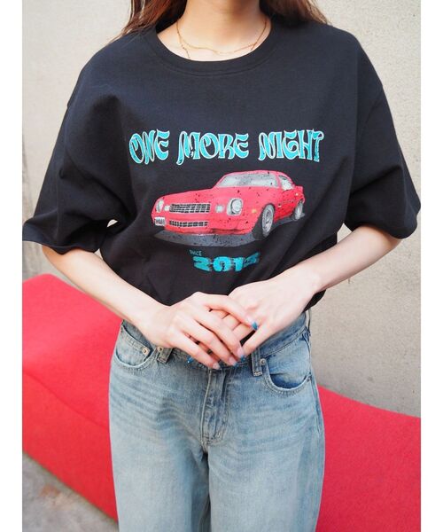 CARグラフィックオーバーサイズTシャツ（Tシャツ/カットソー）｜EVRIS（エヴリス）