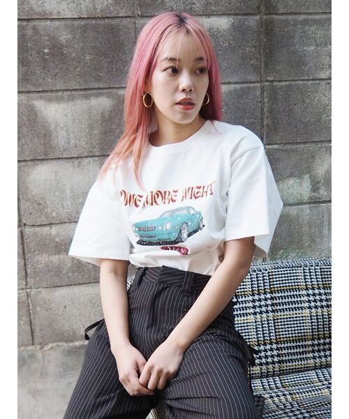 CARグラフィックオーバーサイズTシャツ（Tシャツ/カットソー）｜EVRIS（エヴリス）