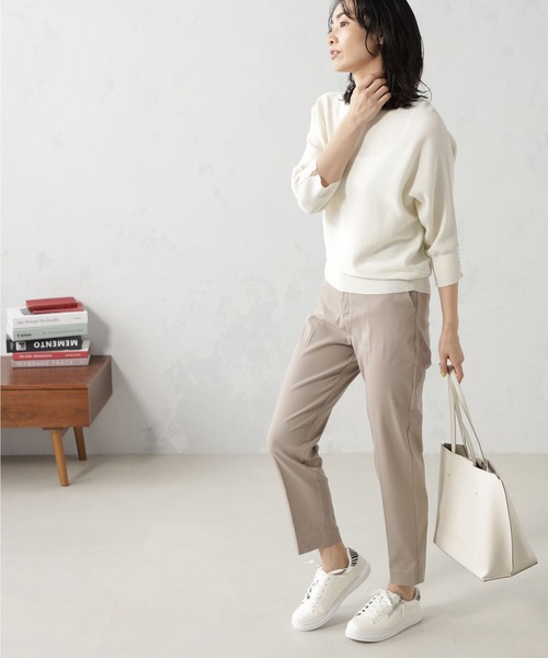 FOUND GOOD(ファウンドグッド)の「シーンレスストレッチスリムパンツ(その他パンツ・レディース・ベージュ/グリーン系5/ネイビー/アイボリー/ブラック・S/XL/M/L)」の4枚目の写真