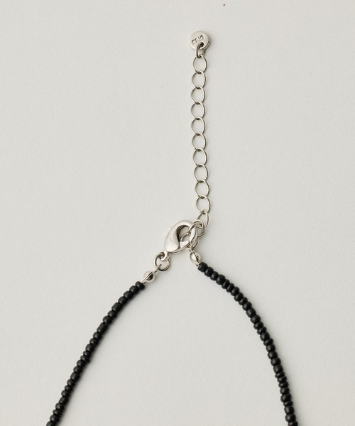 ANU（アヌ）の「ribbon beads choker - リボンビーズチョーカー（ネックレス・レディース・ブラック/ホワイト・FREE）」の21枚目の写真