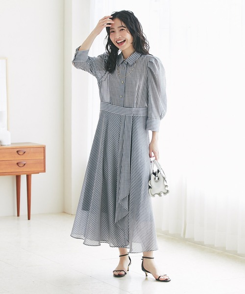 ずっと気になってた La boutique BonBon（ラブティックボンボン）の「ストライプ ワンピース