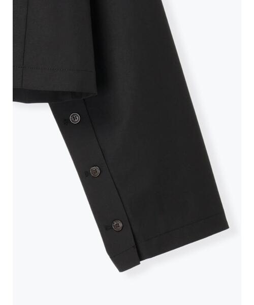 ehka sopo（エヘカソポ）の「袖スリットショート丈ジャケット(セットアップ可)（ノーカラージャケット・レディース・グレー/カーキ/ブラック・F）」の11枚目の写真