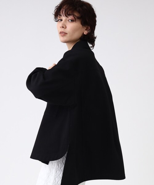 GALLEST（ギャレスト）の「◆【LEE WEB6月号掲載】コットンボリュームジャケット（デニムジャケット・レディース・ホワイト系/ブラック/ブルー系その他・34/38）」の2枚目の写真