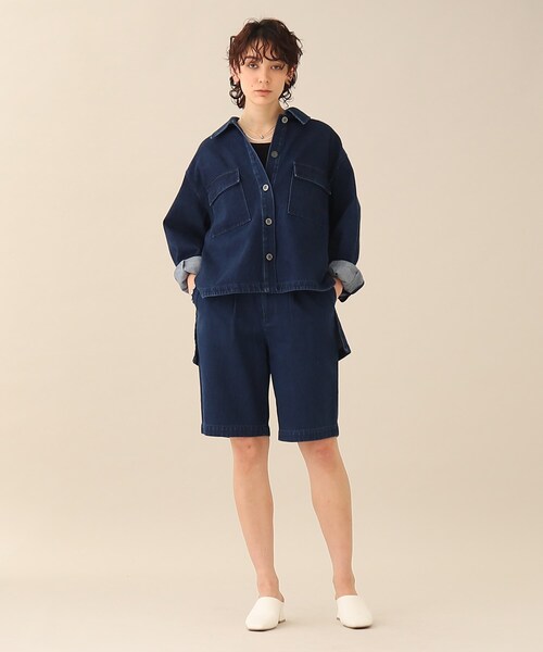 GALLEST（ギャレスト）の「◆【LEE WEB6月号掲載】コットンボリュームジャケット（デニムジャケット・レディース・ホワイト系/ブラック/ブルー系その他・34/38）」の12枚目の写真