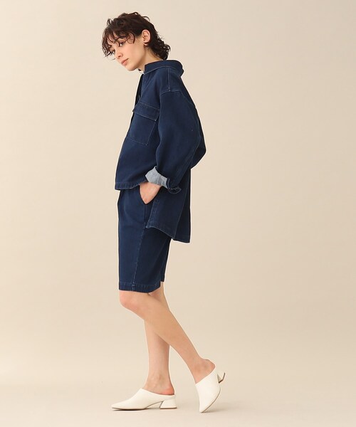 GALLEST（ギャレスト）の「◆【LEE WEB6月号掲載】コットンボリュームジャケット（デニムジャケット・レディース・ホワイト系/ブラック/ブルー系その他・34/38）」の10枚目の写真