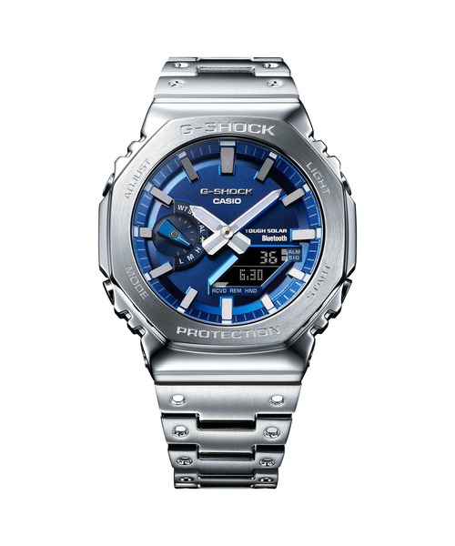 G-SHOCK(ジーショック)の「フルメタル / スマートフォンリンク&タフソーラー / GM-B2100AD-2AJF(アナログ腕時計・メンズ・ブルー・FREE)」の3枚目の写真
