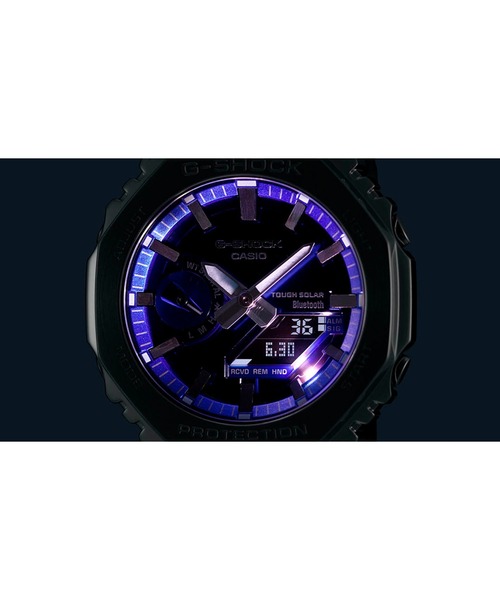 G-SHOCK(ジーショック)の「フルメタル / スマートフォンリンク&タフソーラー / GM-B2100AD-2AJF(アナログ腕時計・メンズ・ブルー・FREE)」の6枚目の写真