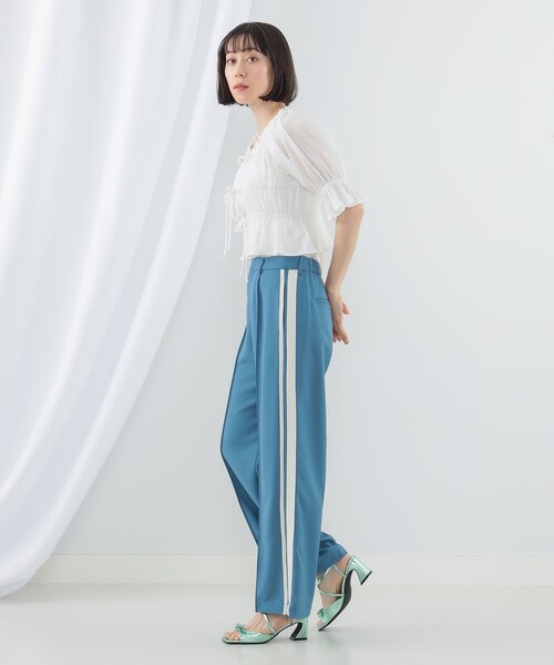 Ray BEAMS（レイビームス）の「Ray BEAMS / シャーリング リボン ブラウス（シャツ/ブラウス・レディース・レッド/ホワイト/ブラック・ONE SIZE）」の7枚目の写真