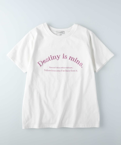 BACK NUMBER】ロゴ刺繍半袖Tシャツ（Tシャツ/カットソー