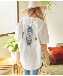 anap mimpi | オルテガ 刺繍 コットン ビッグ Tシャツ(Tシャツ/カットソー)