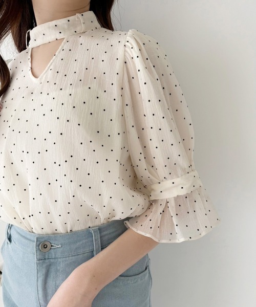 one after another NICE CLAUP（ワンアフターアナザーナイスクラップ）の「取り外し可能/ボウタイアソートブラウス（シャツ/ブラウス・レディース・アイボリー/アイボリー系/オフホワイト/ブラック・FREE）」の14枚目の写真